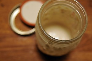 If you only have a little bit left don't throw it out...add it to the new batch. 