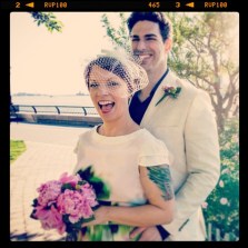Paul on our Wedding Day just before dinner at Restaurant Marc Forgione. 